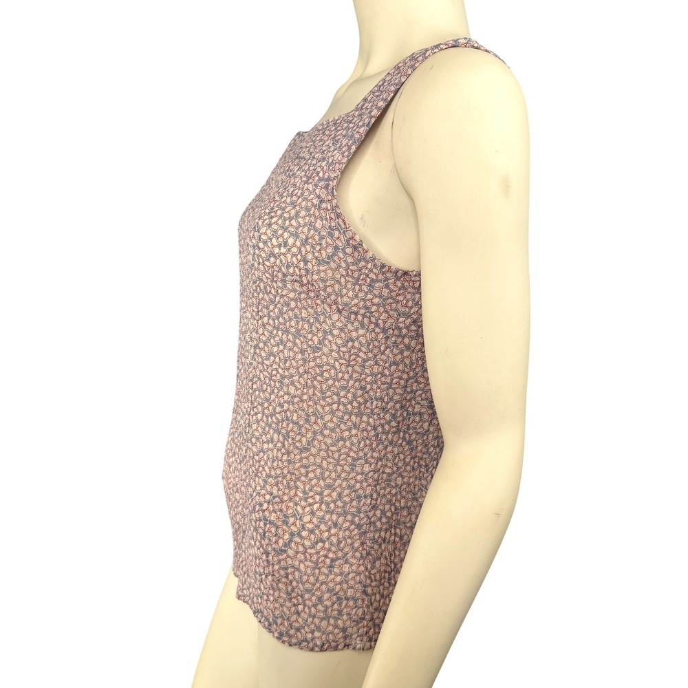Double D Ranch Womens Blue Red‎ Floral Viscose Sleeveless Tank Top Size Medium - Picture 4 of 8